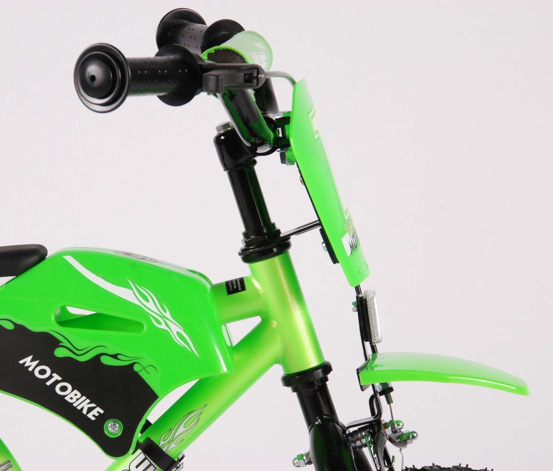Kinderfahrrad Motobike für Jungen 12 Zoll Kinderrad in Grün