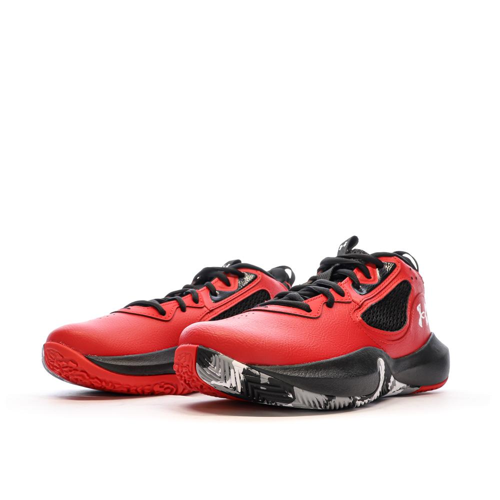 Under Armour Chaussures Basket Rouge/Noire Mixte Under Armour Lockdown 6