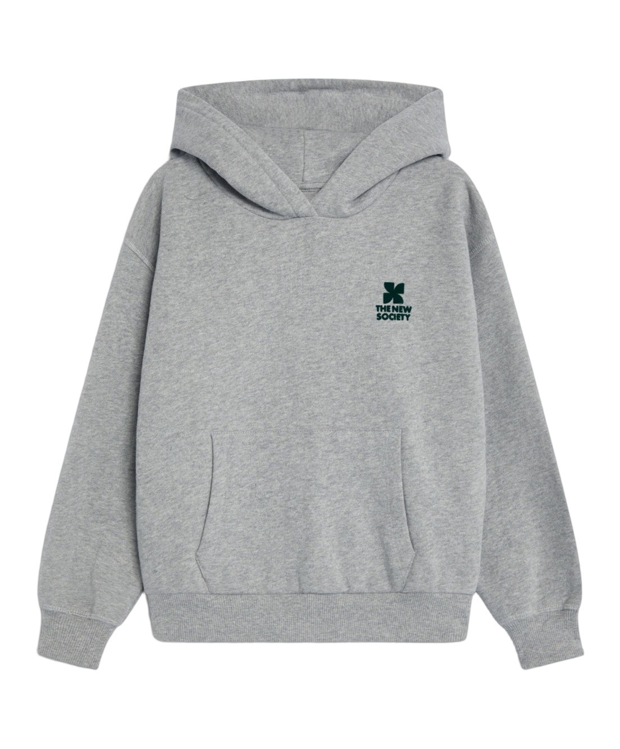 The New Society Jongens hoodie grijs