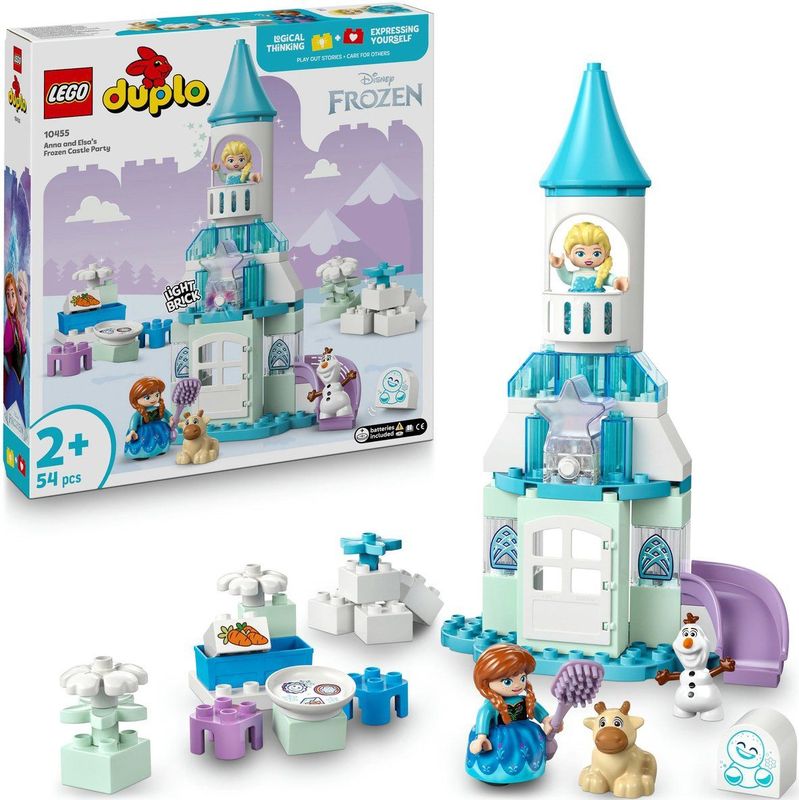 LEGO - 10455 - Disney Anna en Elsa's Frozen Kasteelfeest - Bouwspeelgoed - Inclusief Figuren