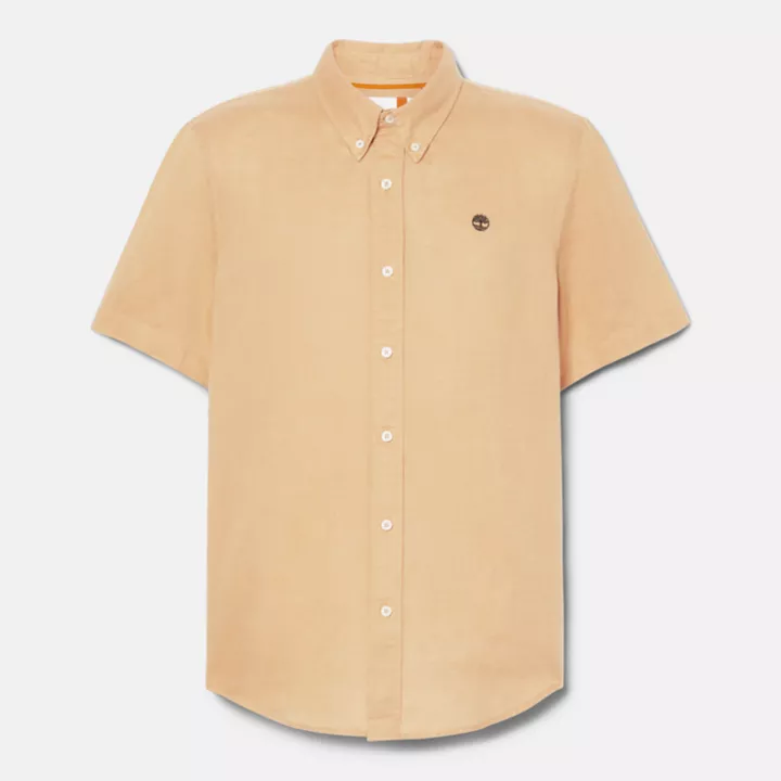Chemise Lovell pour homme en jaune clair