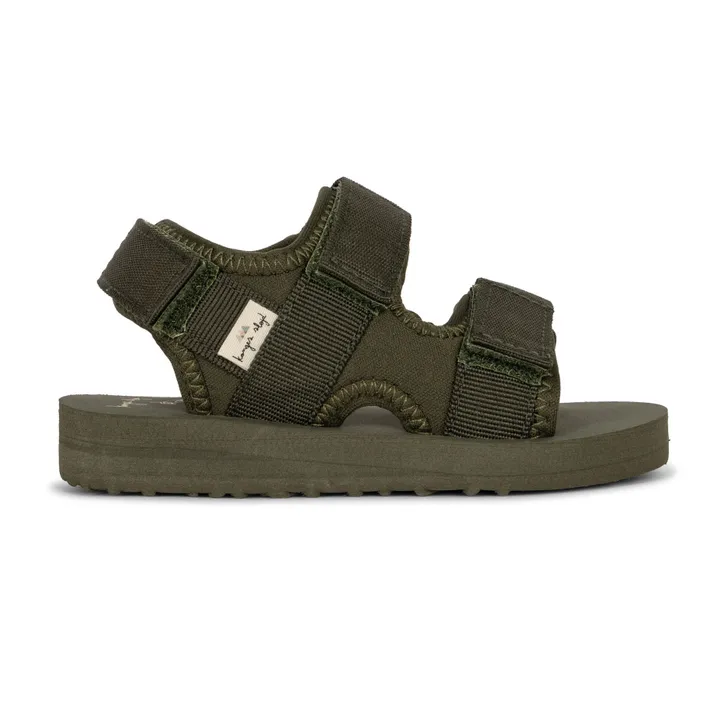 Konges Sløjd Sandales Sun Solid | Vert kaki