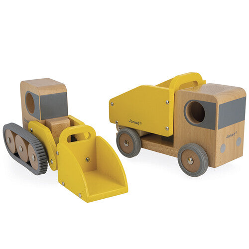 Janod kiepwagen en bulldozer