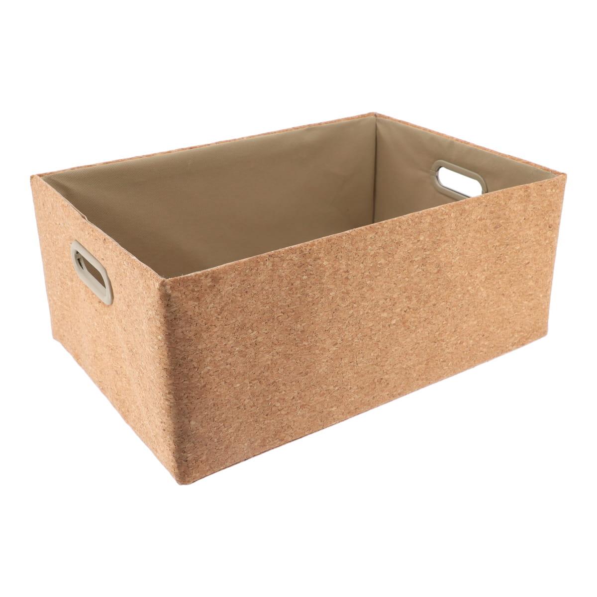 PANIERE RANGEMENT LIEGE 44X31X17CM NATUREL