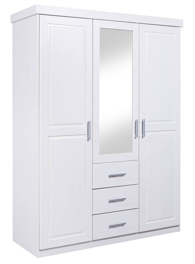 Drehtürenschrank THILO 140 x 190 cm weiß
