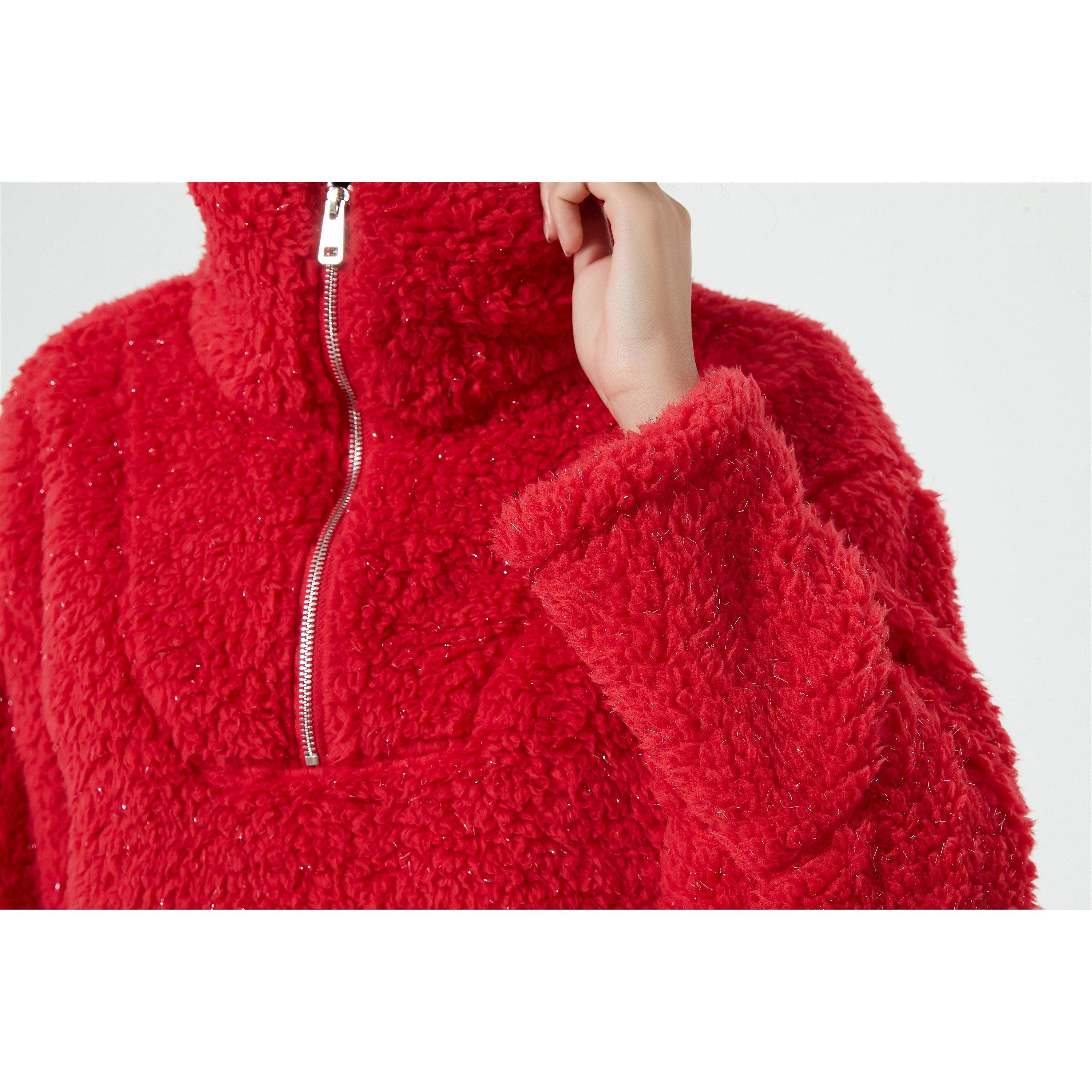 Linea Ladies Gingerbread Quarter Zip Lounge Set