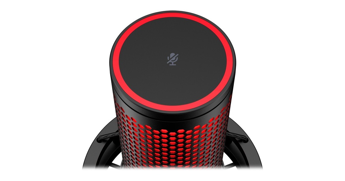 HyperXQuadCast 2 - USB gaming microfoon  (Zwart/rood)