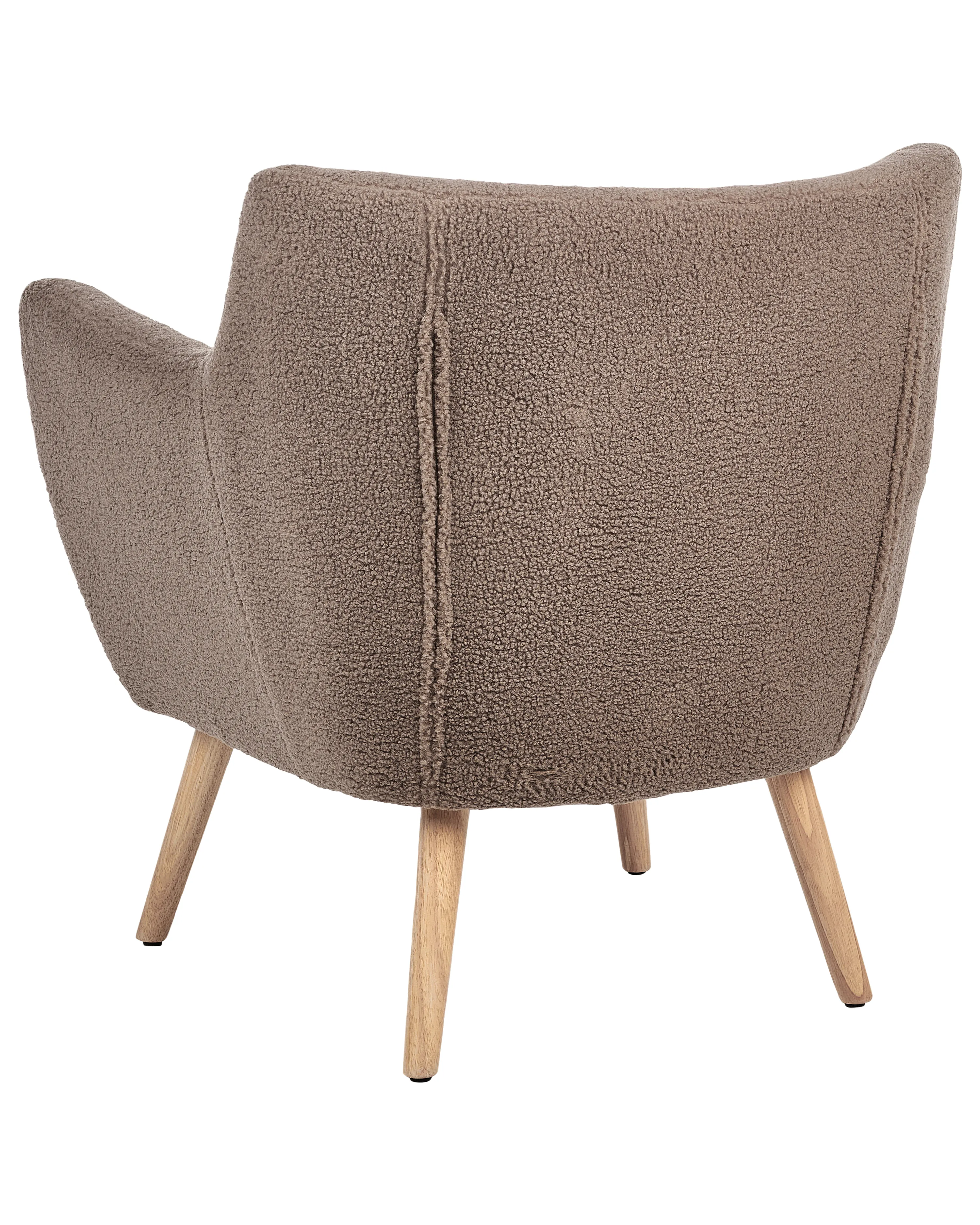 Fauteuil DRAMMEN Bouclé Bruin