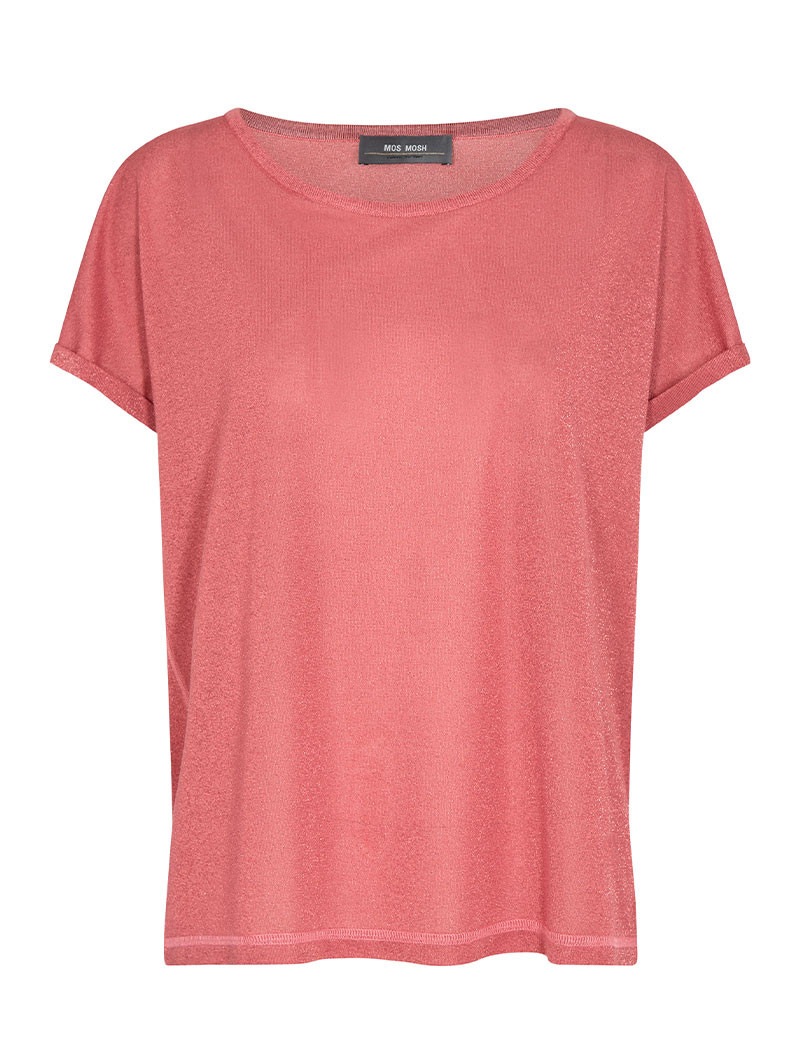 MOS MOSH TOP FEMME KAY LUREX ROSE