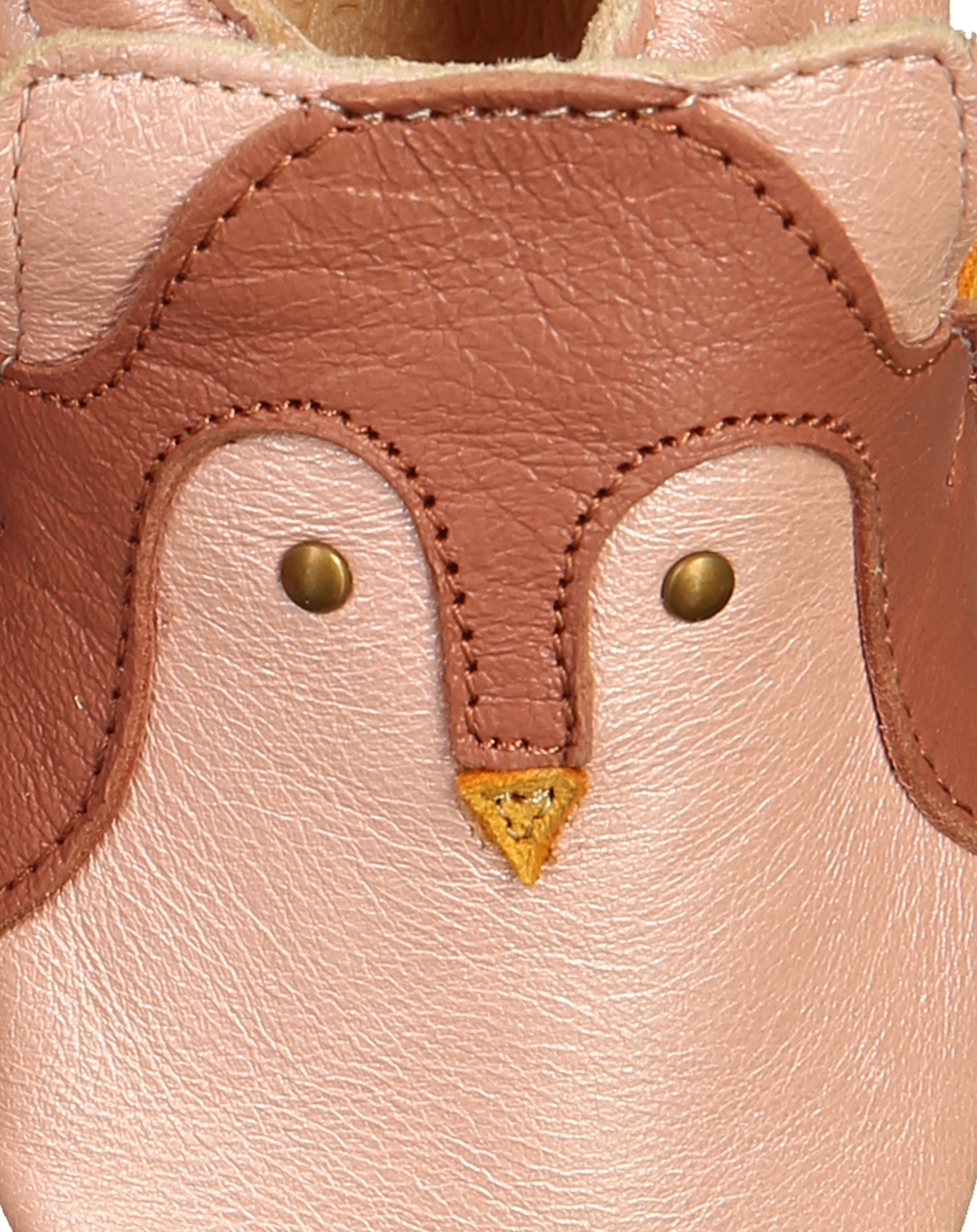 Leder-Krabbelschuhe BLUMOO PINGUOIN in rosa