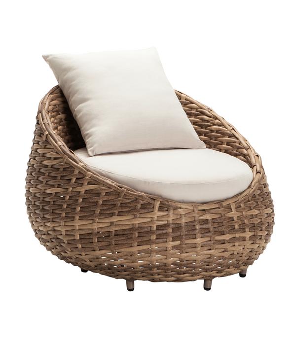 Dehner Geflechtsessel Tulum, ca. B95/H76/T97