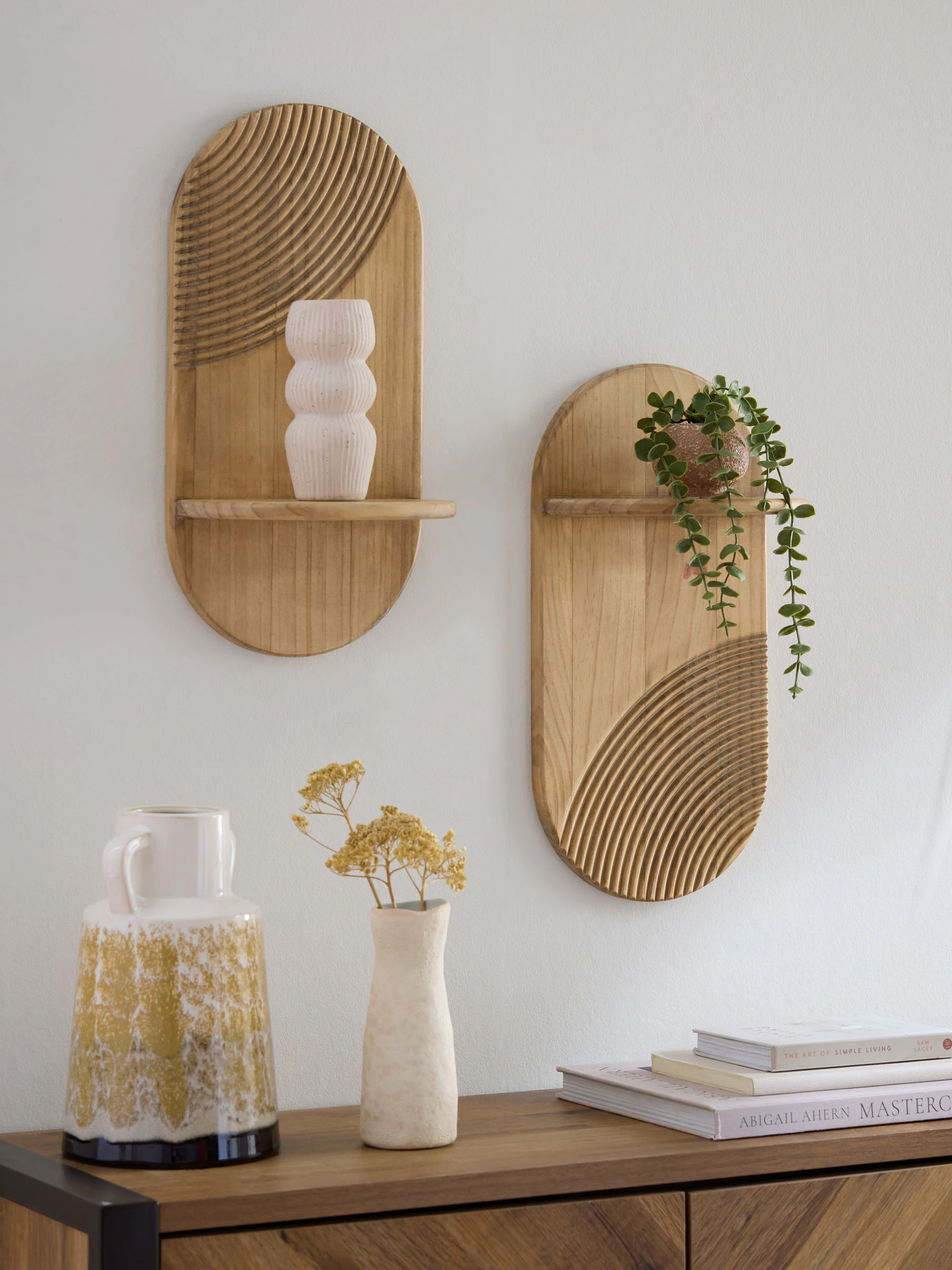 Set van 2 Houten Global Pill planken