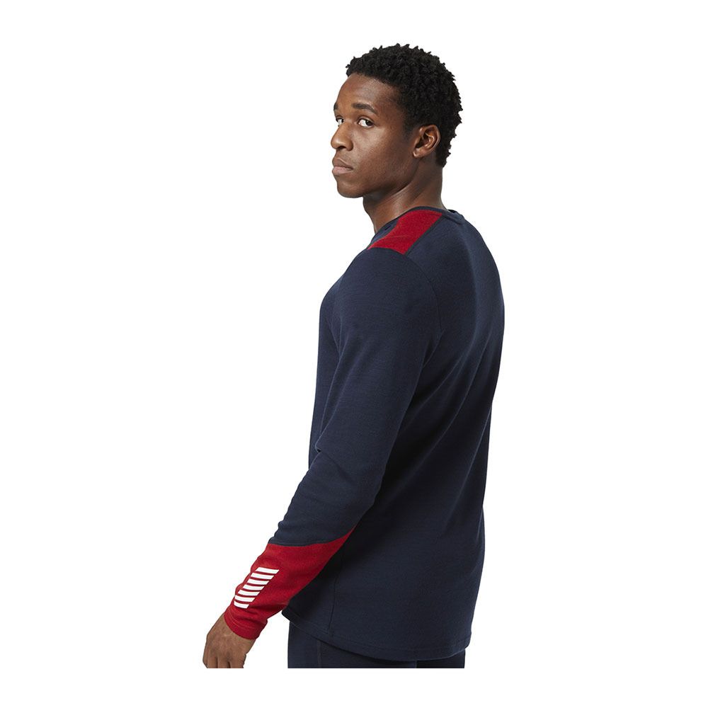 Helly Hansen LIFA MERINO MIDWEIGHT CREW - Sous-couche Homme navy
