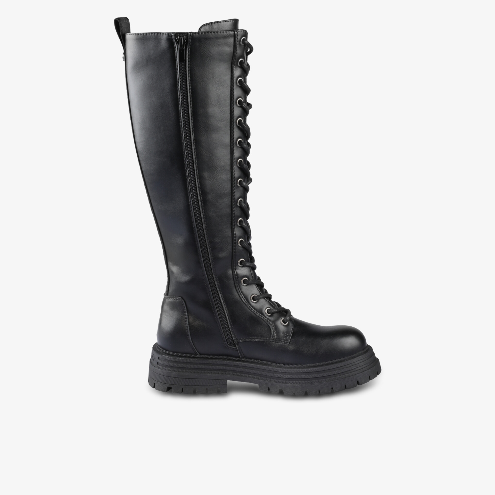 Buffalo Damen Langschaftstiefel schwarz