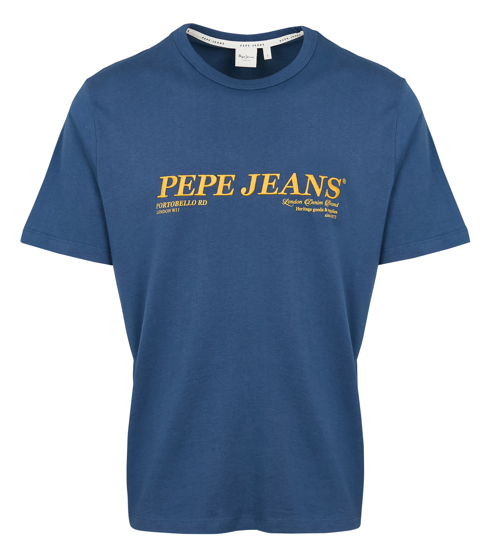 Tee-shirt droit en coton | Bleu