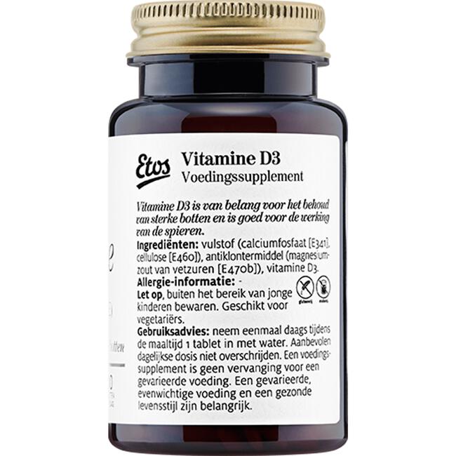 Etos Vitamine D3 10µg 400 IE 300 tabletten