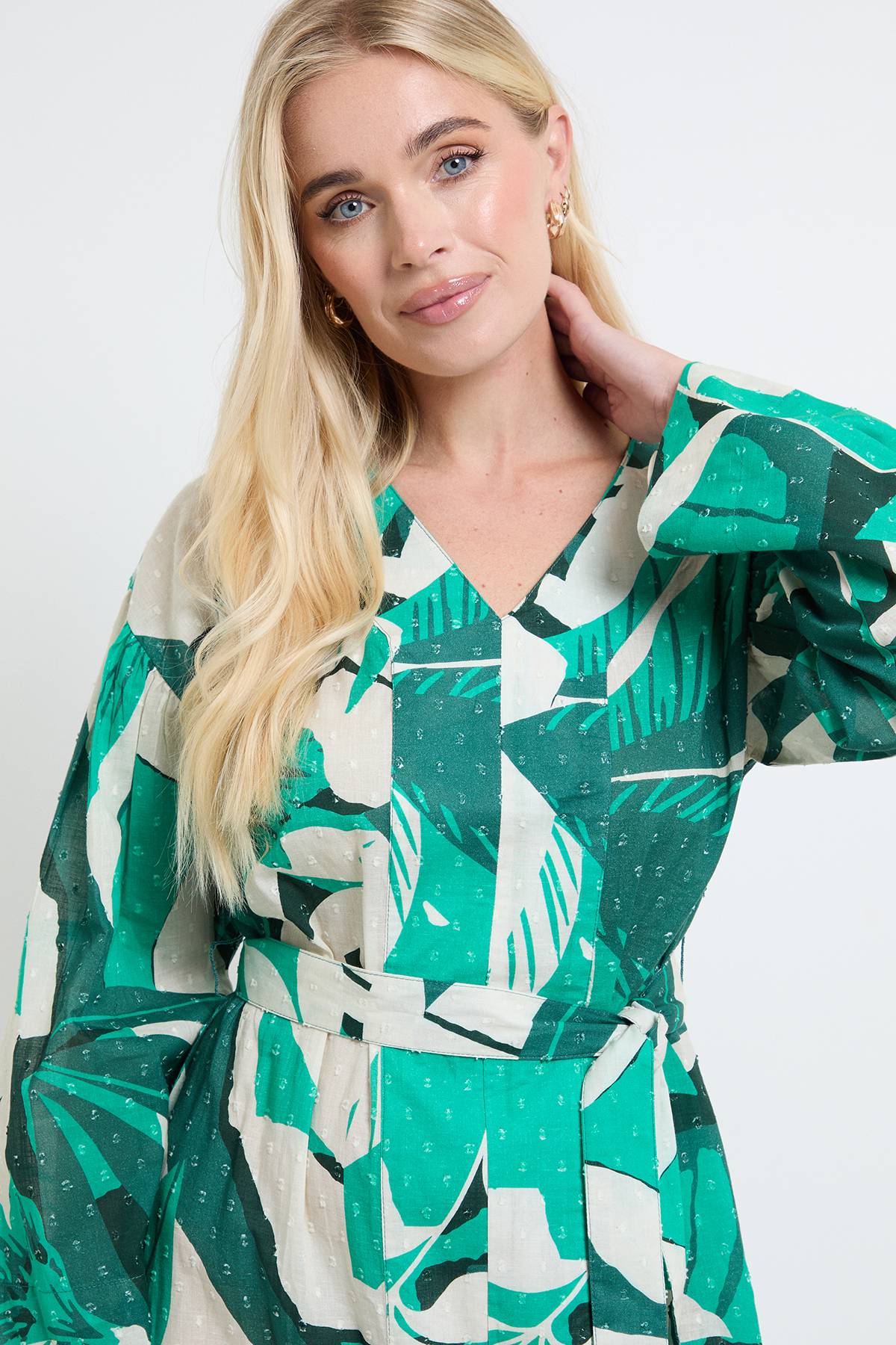 Wallis Robe Midi Tropicale D'été Petite