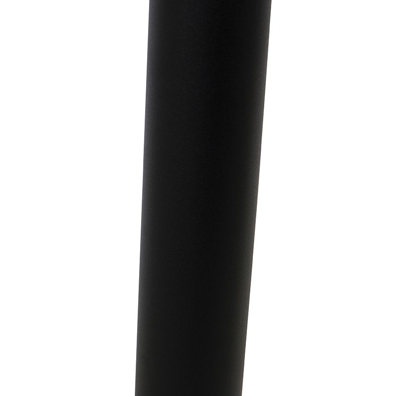 Staande buitenlamp zwart met heldere bol 100 cm IP44 - Sfera