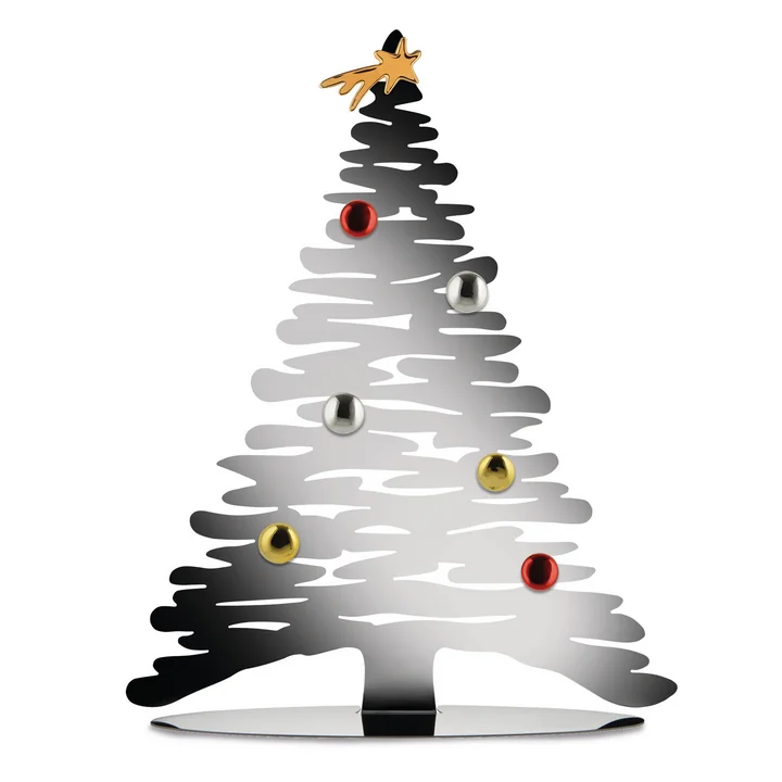 Alessi - Bark for Christmas H 45 cm, silber