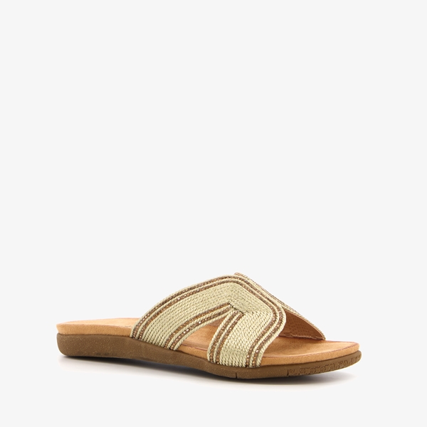 Blue Box dames slippers goud met glitters