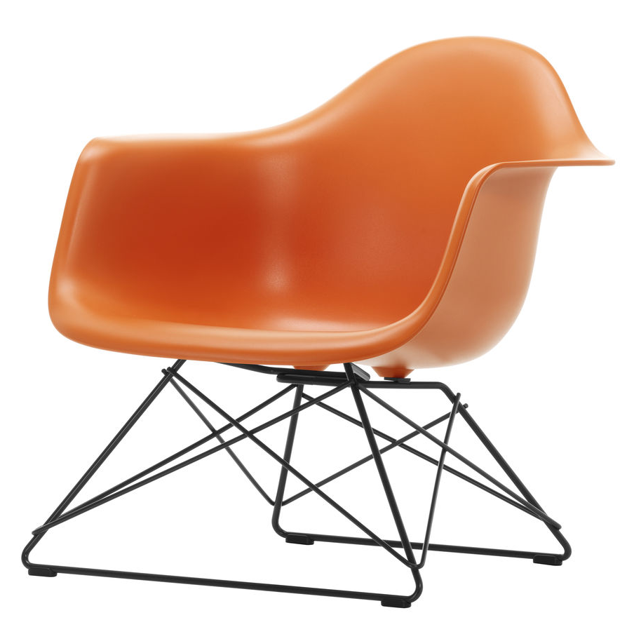 Fauteuil LAR RE zwart Rusty Orange