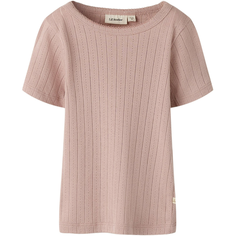 Køb Lil'Atelier Misty Rose Nmfrachel Ss Slim Top Lil Noos