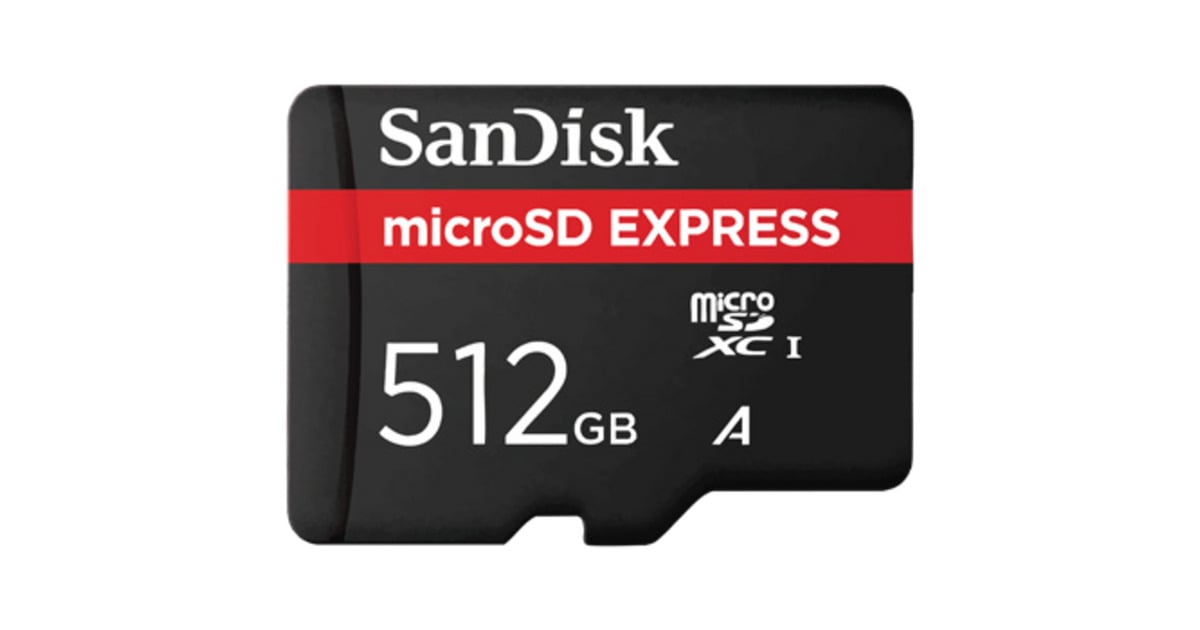 SanDiskmicroSD Express 512 GB geheugenkaart  (Zwart, Class 3 (U3))