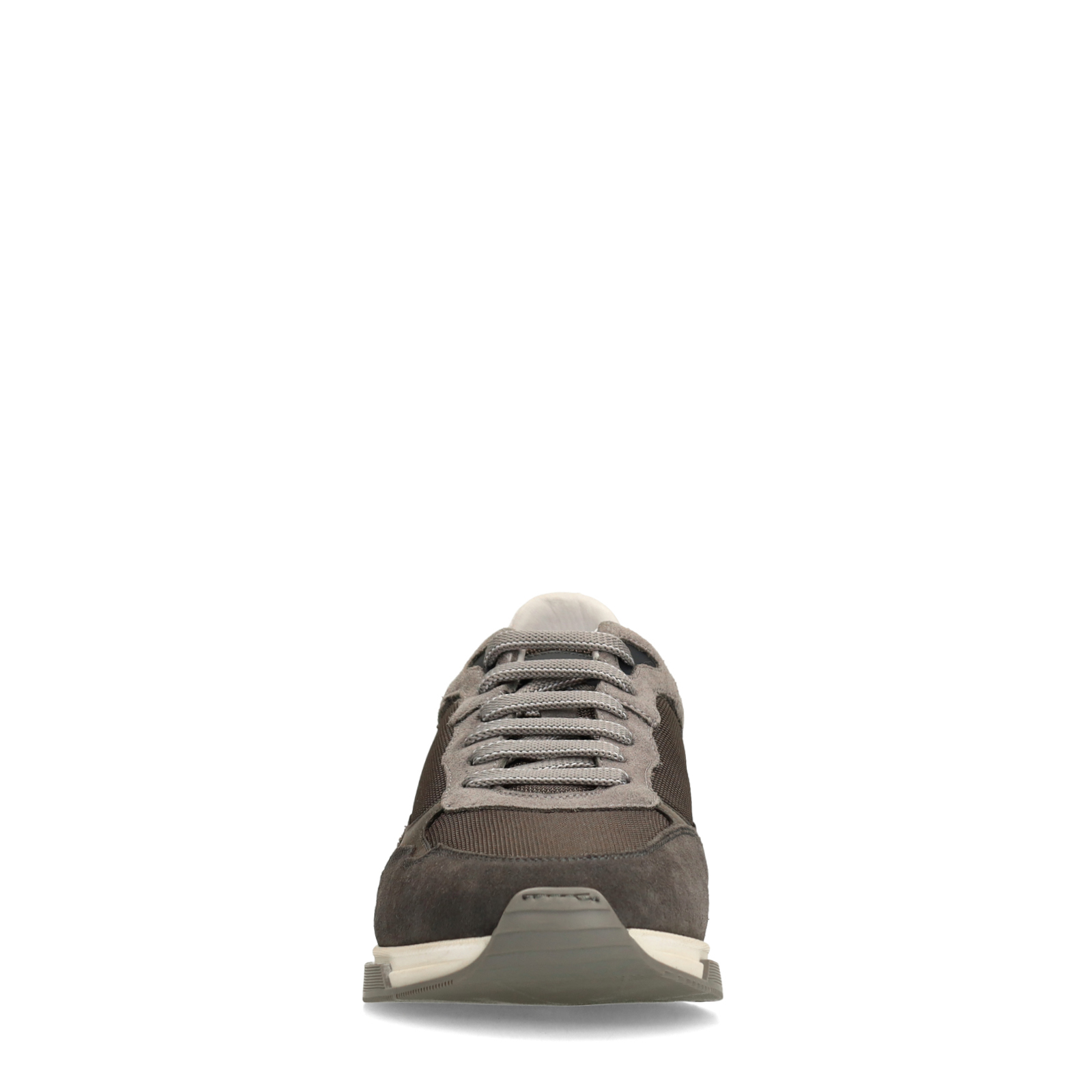 Grijze nubuck sneakers