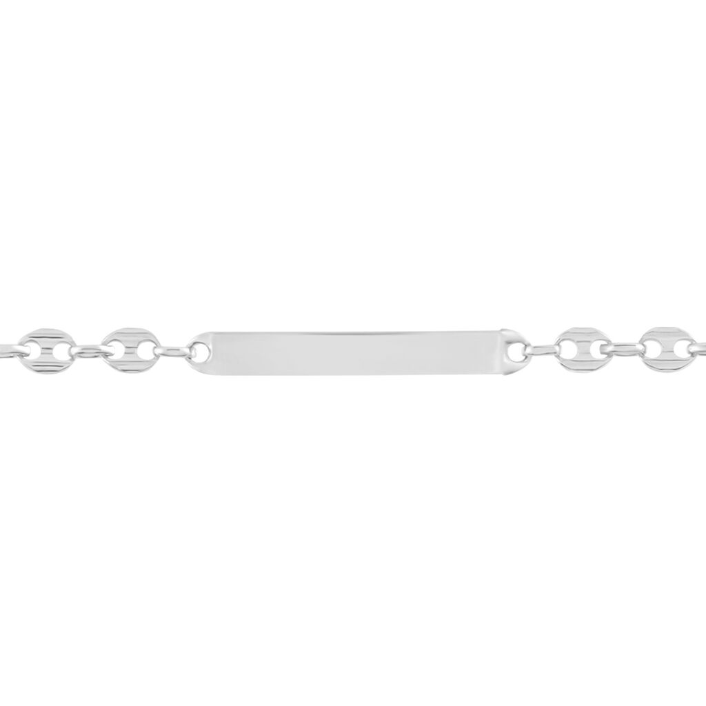 Bracelet Identité Carrus Argent Blanc
