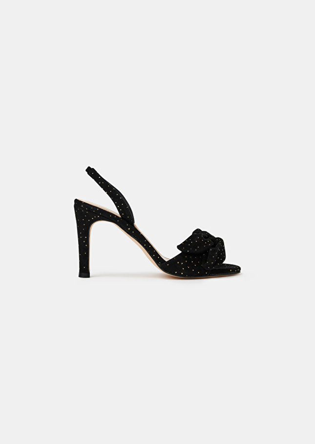 Escarpins Kerrynoires en cuir à strass