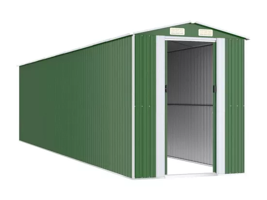 Abri de jardin Vert 192x855x223 cm Acier galvanisé