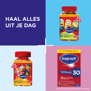 Dagravit Kids-Xtra Vitaminions Multivitaminen 6-12 jaar Voordeelverpakking 120ST