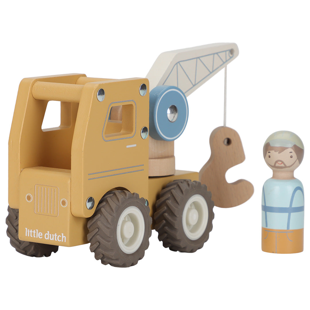 little dutch kraanwagen met kraanmachinist