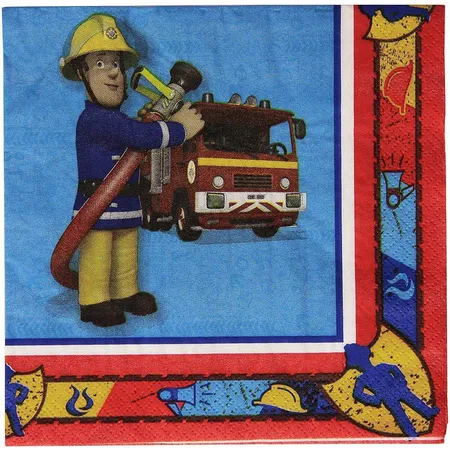 amscan Feuerwehrmann Sam - Servietten, 20 Stück