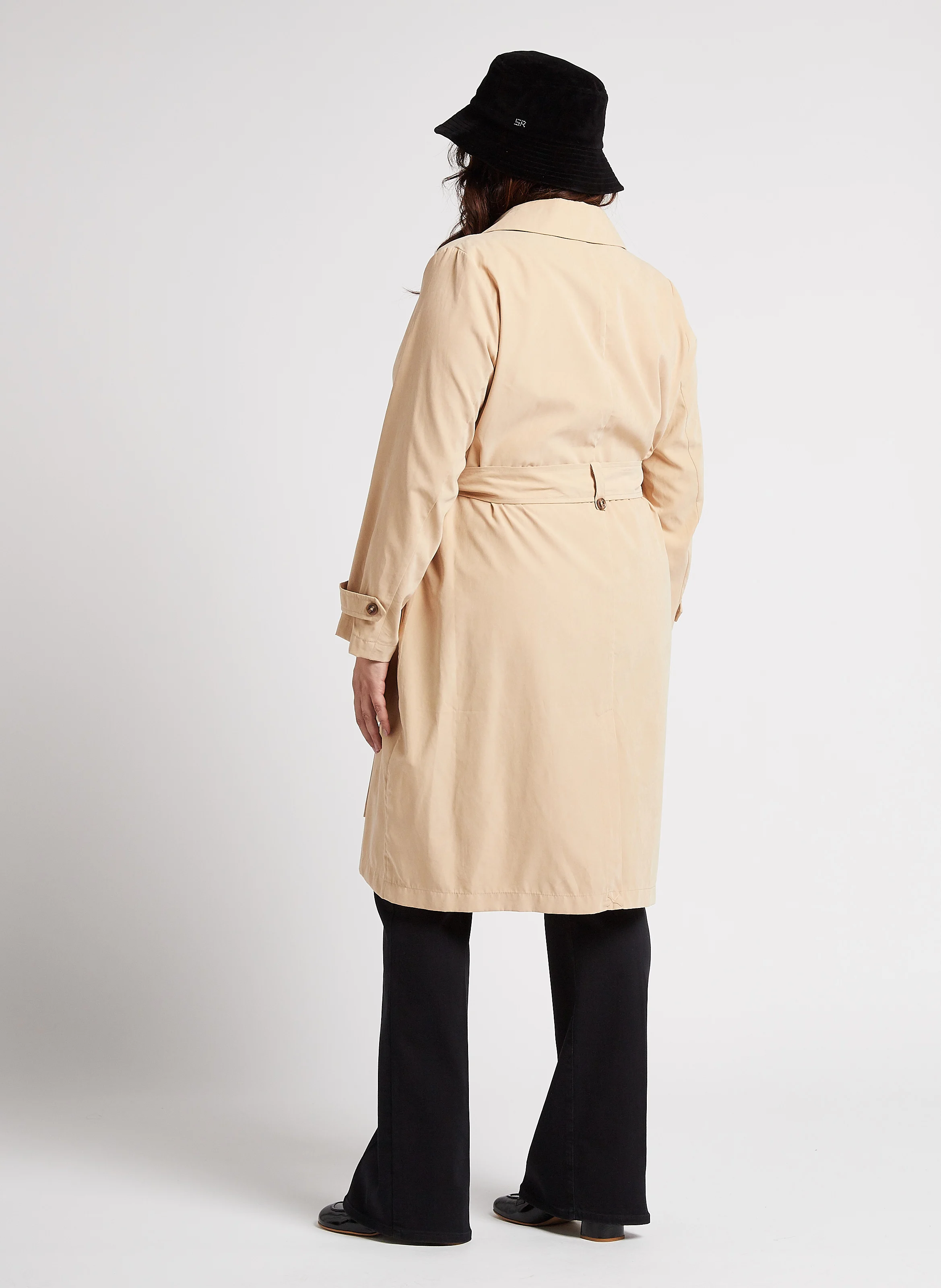 VIJULIAN - Trench-coat droit ceinturé | Marron
