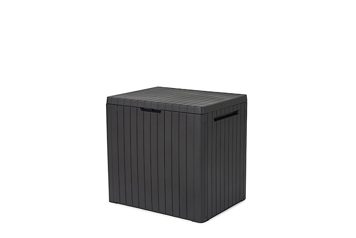 Coffre de rangement extérieur Keter City Cube anthracite 113L