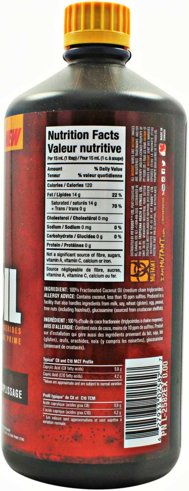 Mutante Óleo MCT 946 ml