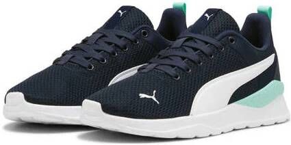 Puma Anzarun sneakers donkerblauw wit turquoie Mesh Logo 35.5