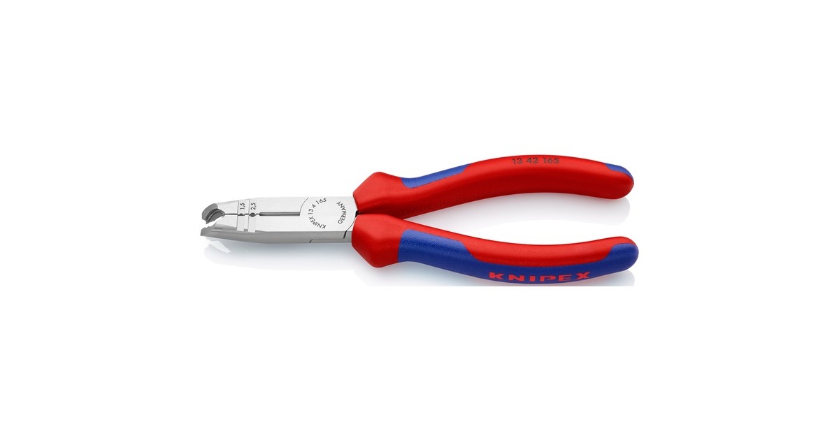 KNIPEXOntmantelingstang 13 42 165 striptang  (Rood/blauw, 165mm)