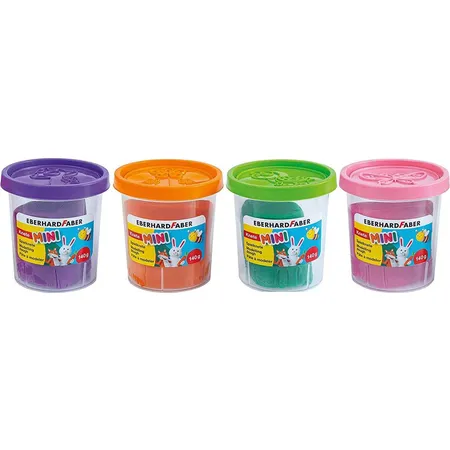 Eberhard Faber Mini Kids Club Spielknete Sonderfarben mit je 140 g