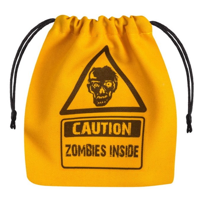 Sac à Dés Zombie - Jaune  et  Noir
