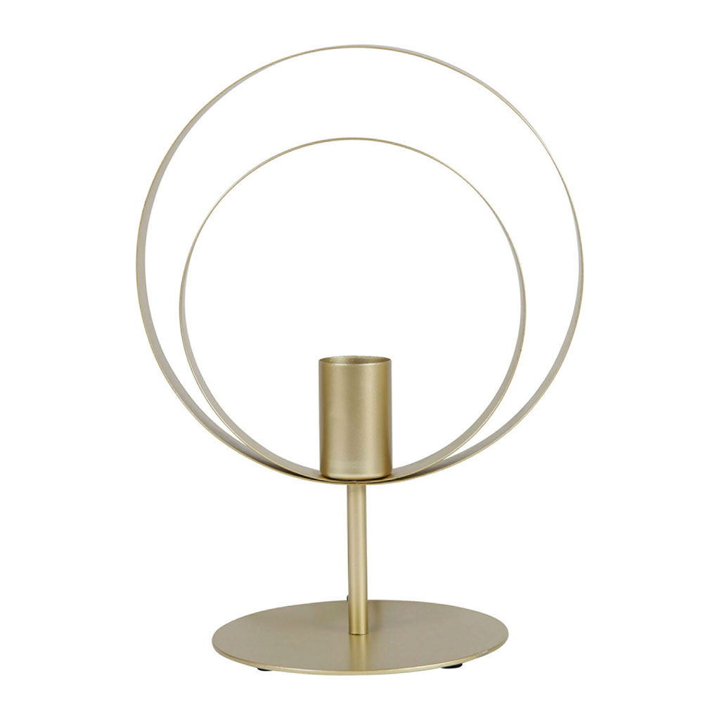Lampe SATURNE métal or 25.7x35x17.5cm