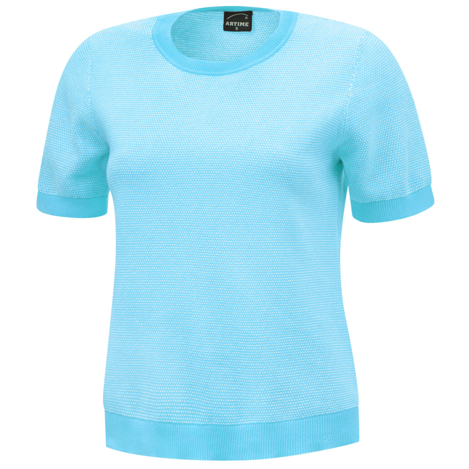 Trendiger Kurzarmpullover