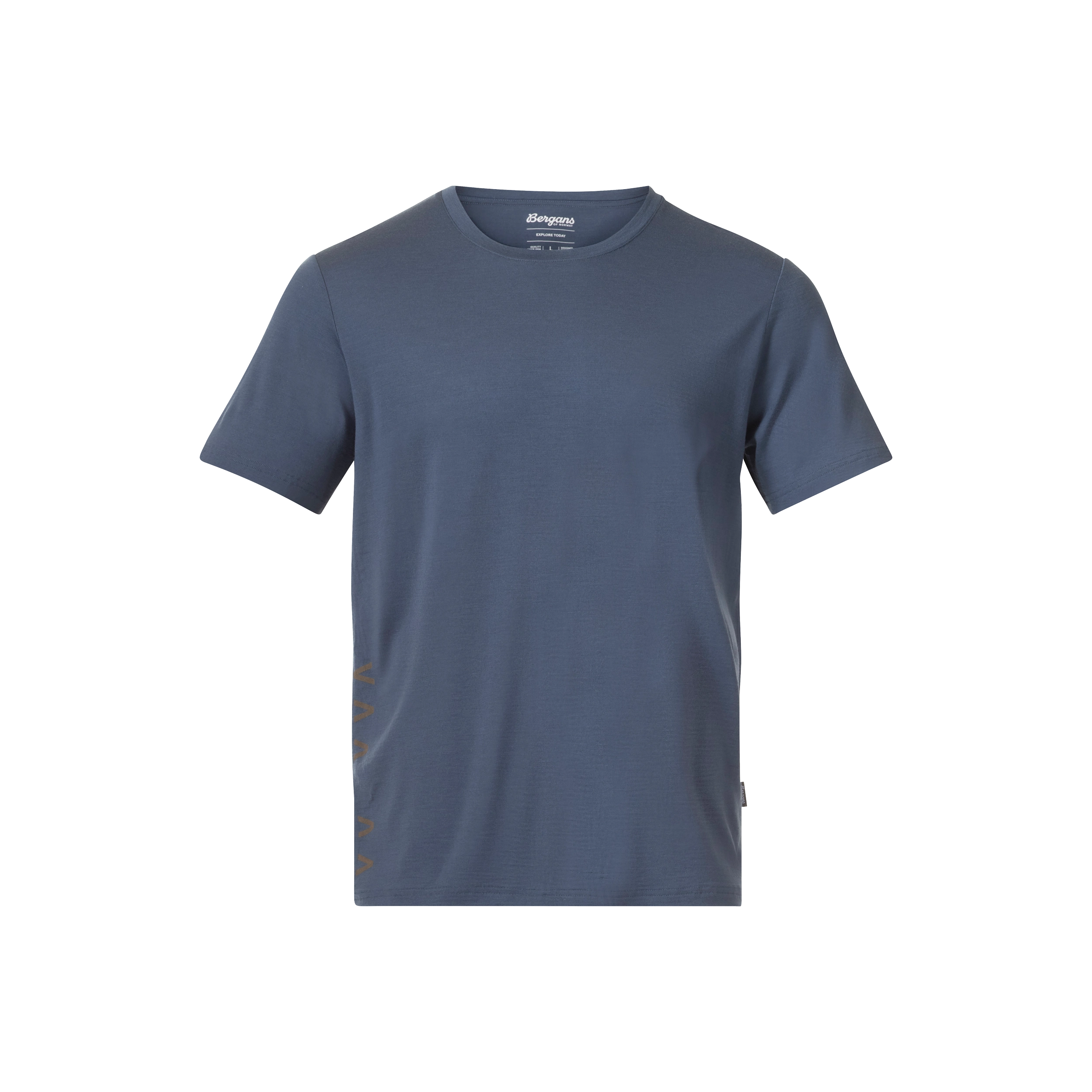 Vaagaa Adventure Merino Tee Men Granite Blue