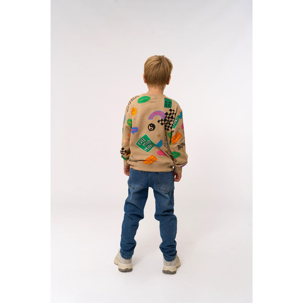 Køb The New Humus AOP Peter Oversize Sweatshirt