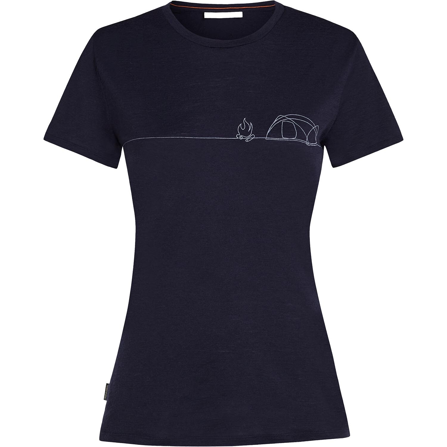 Icebreaker Womens 150 Tech Lite S/S Tee Single Line Camp