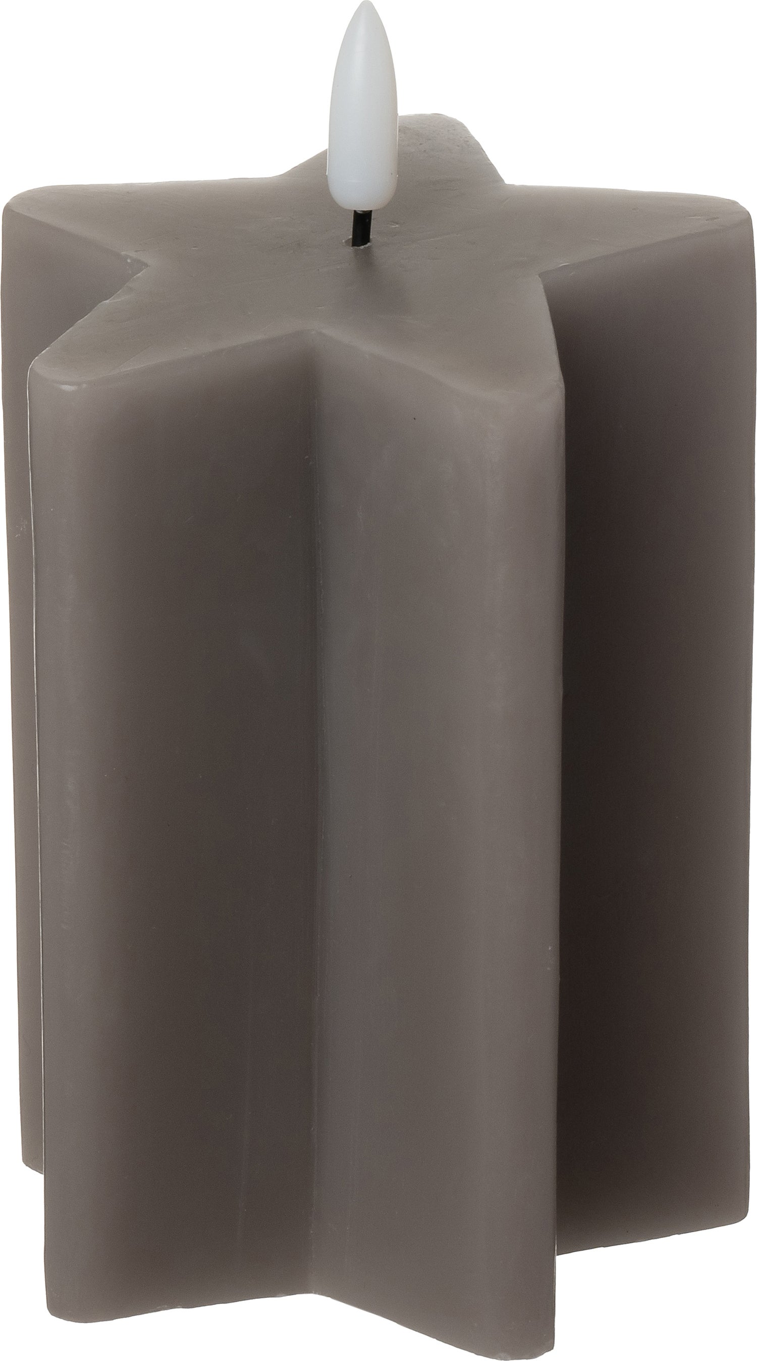 Intratuin LED stompkaars Ster grijs 9 x 9 x 14,5 cm