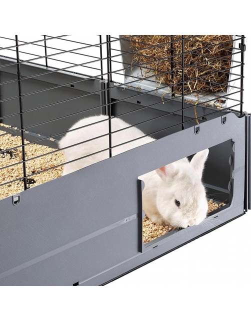 Ferplast Multipla Double - Dierenverblijf - 107.5x72x96.5 cm Grijs