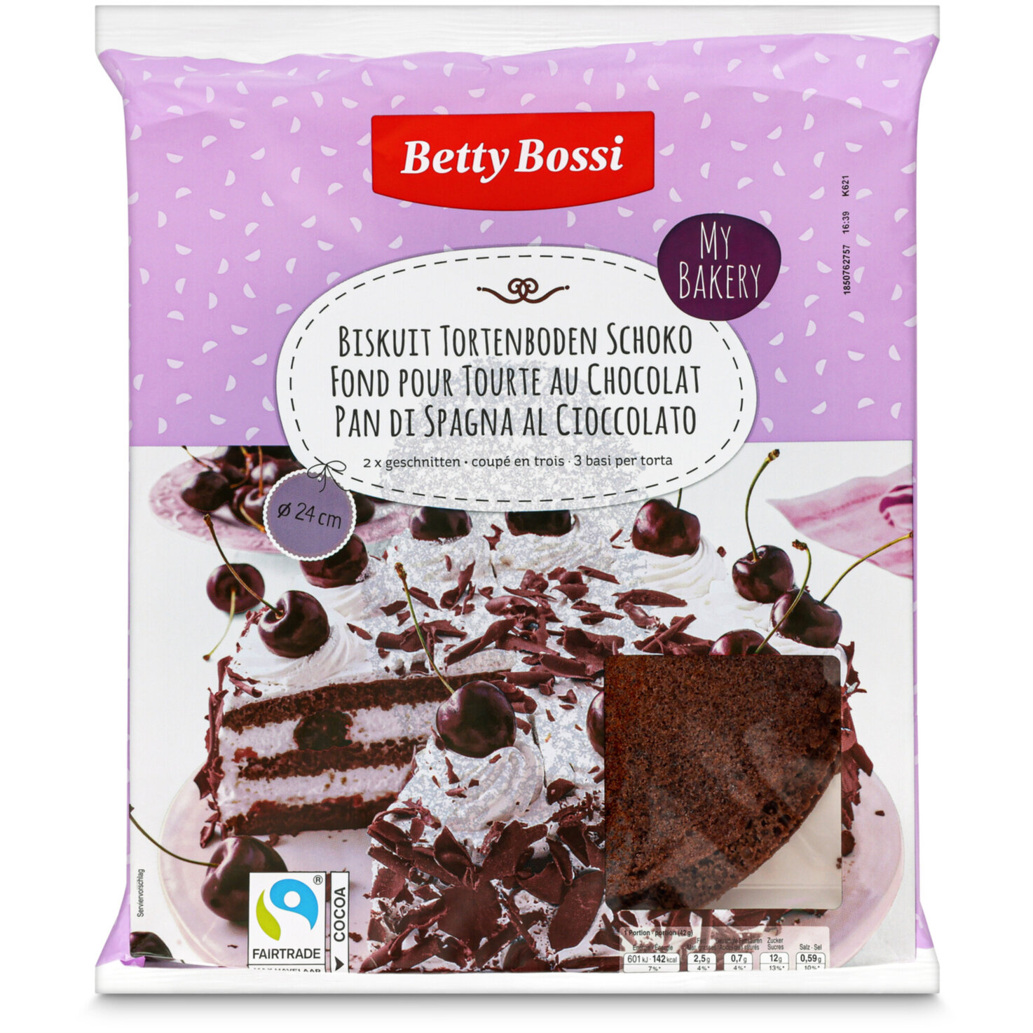 Betty Bossi Fairtrade Tortenboden Schokolade