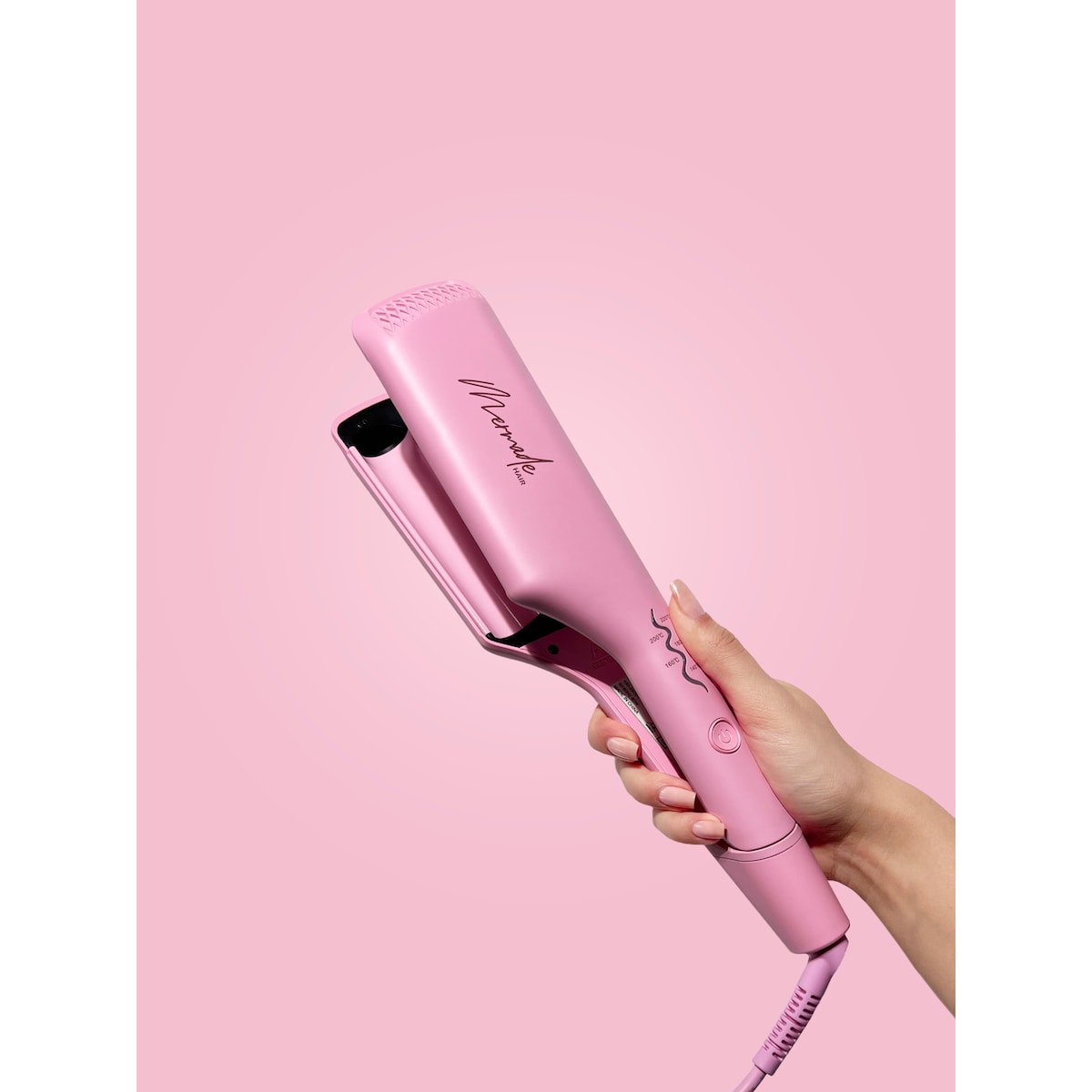 Mermade Double Waver krølltang 4102 (rosa)